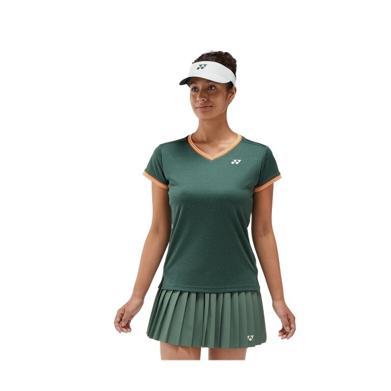 Yonex Tennis-Shirt Crew Neck French Open (Roland Garros) 2024 olive green Women