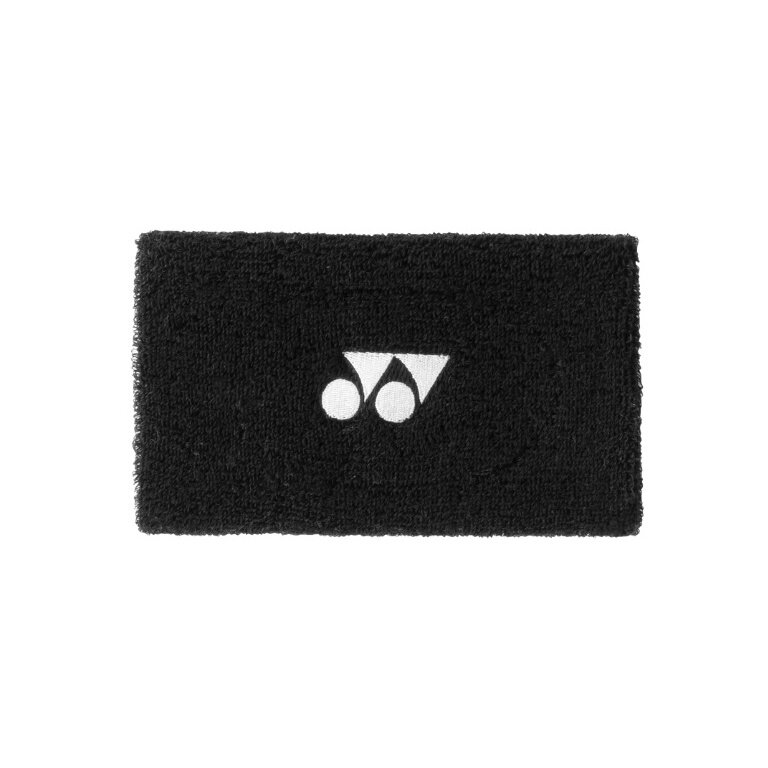 Yonex Sweatband Wrist Jumbo Logo Center 14x8cm black 1 piece