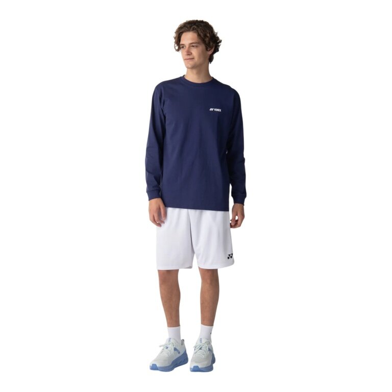 Yonex Long Sleeve Shirt Practice (100% Cotton) 2026 navy blue Men's