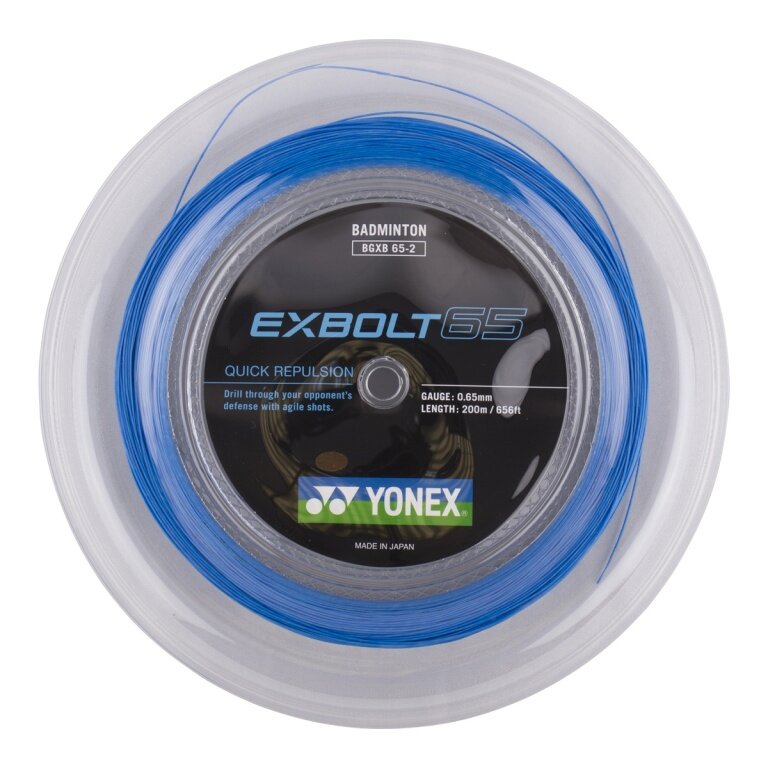 Yonex Badminton String Exbolt 65 (Control) blue 200m reel