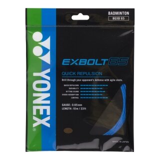 Yonex Badminton String Exbolt 65 (Control) blue 10m set