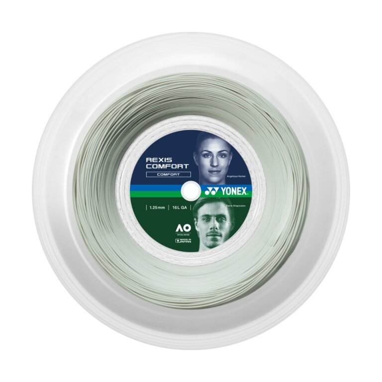 Yonex Tennis String Rexis Comfort (Power+Comfort) white 200m Roll
