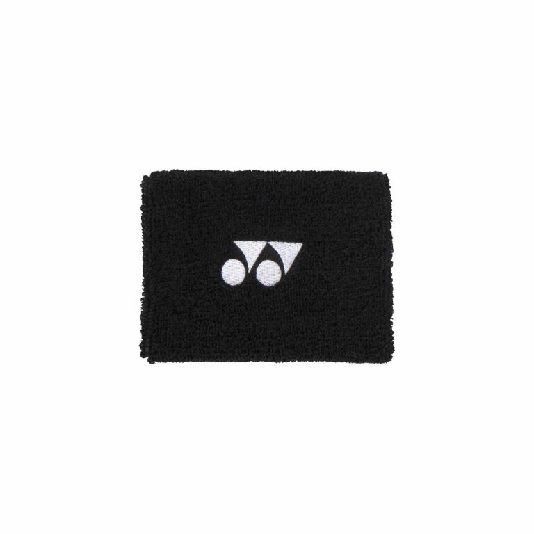 Yonex Sweatband Wrist Yonex Logo Centre 10x8cm black 1 piece