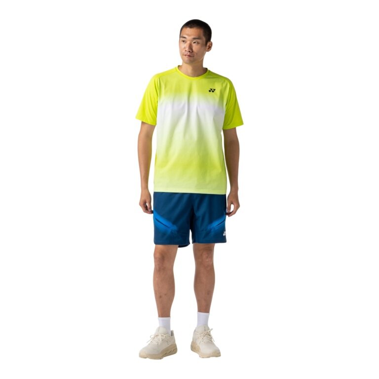 Yonex Sport T-shirt Practice Graphic 16843 (100% Polyester) 2026 fresh lime green Men's