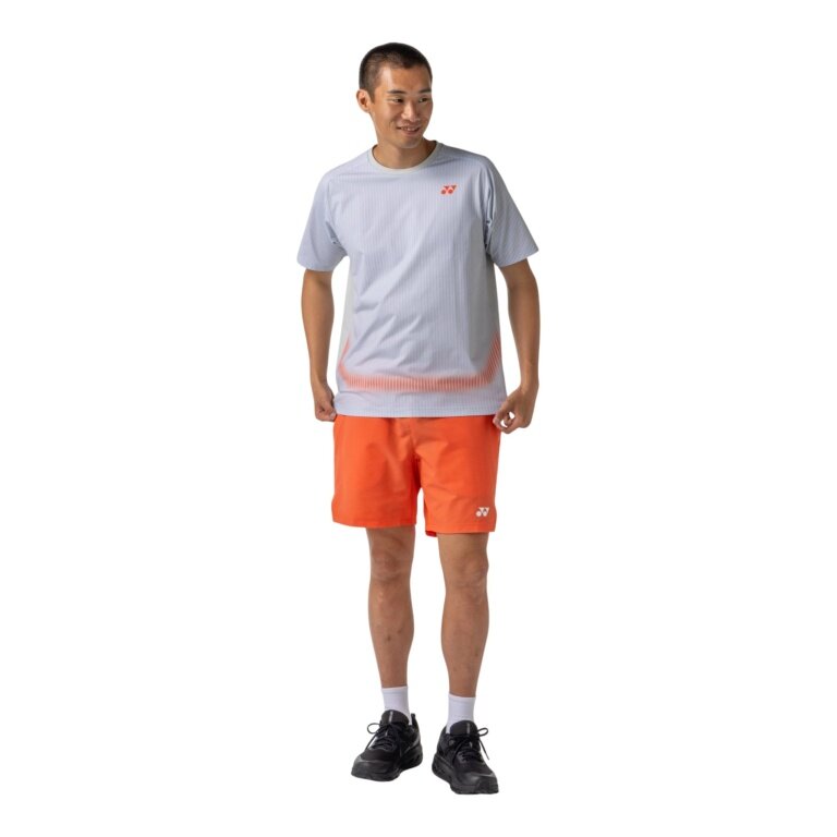 Yonex Sport T-shirt Practice 16844 (100% Polyester) 2026 silver grey Men's