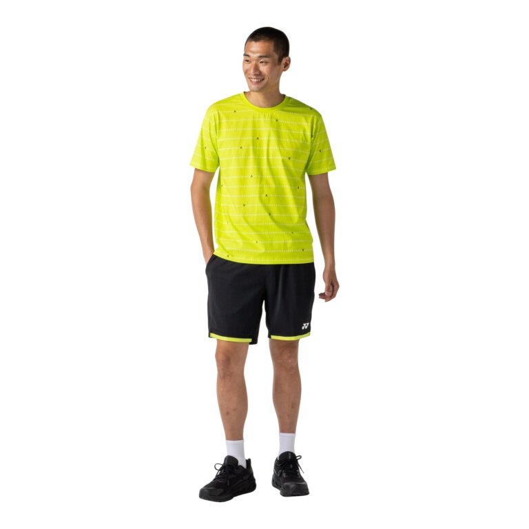 Yonex Sport T-shirt Practice 16840 (100% Cotton) 2026 fresh lime green Men's