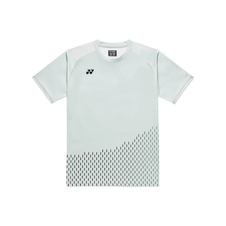 Yonex Sport T-shirt Practice Print 16863 (100% Polyester) 2026 silver grey Men's