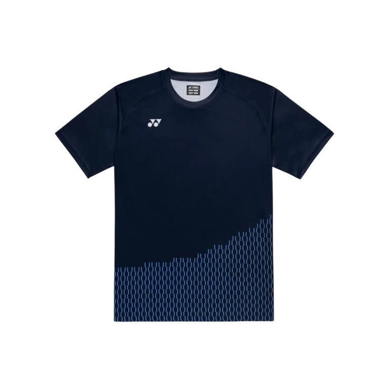 Yonex Sports T-shirt Practice Print 16863 (100% Polyester) 2026 navy blue Men's