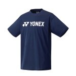 Yonex Training T-shirt Logo LB0024 (100% Polyester) 2025 navy blue Men's