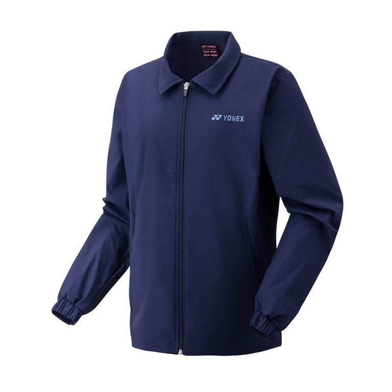 Yonex Training Jacket Warm-Up Suit Jacket with Collar Club Team 2025 Navy Blue Ladies