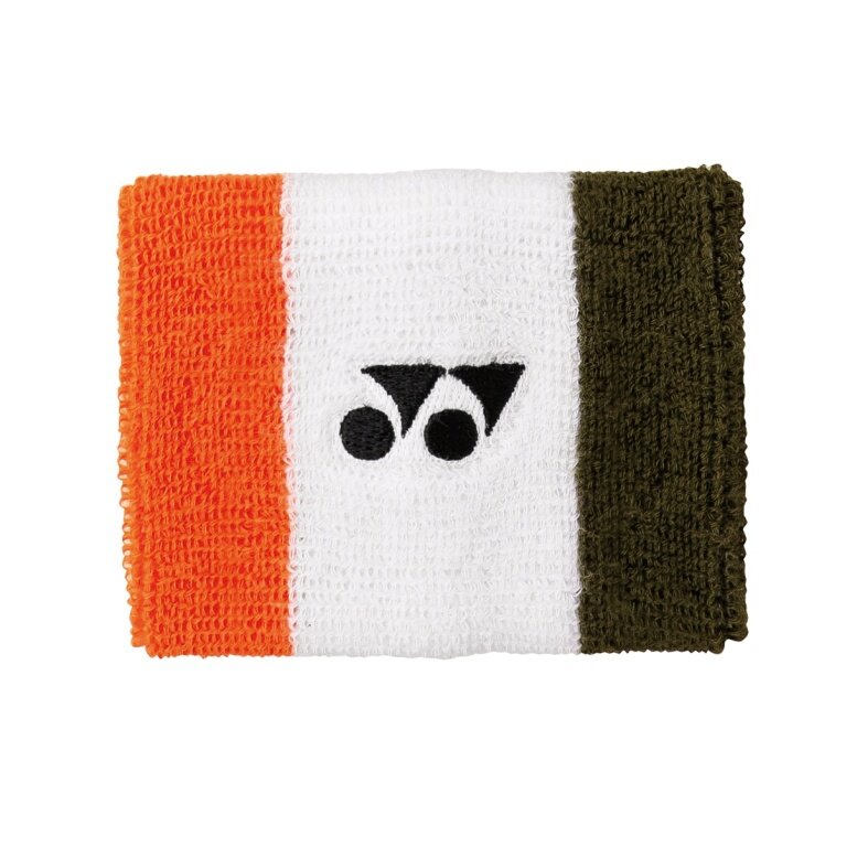 Yonex Sweatband Wrist Stripe 11x8cm white single
