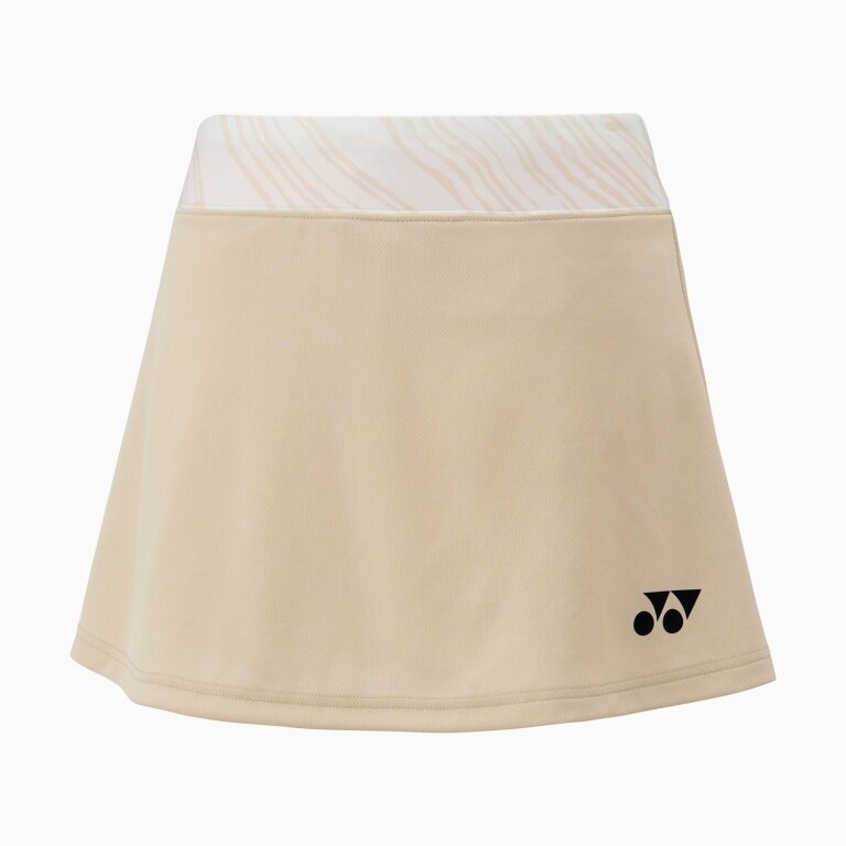 Yonex Sport Skirt Club Team YJ0054 (100% Polyester) 2025 beige girls