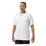Yonex Training T-shirt Practice Small Logo YM0045 (100% Polyester) 2024 white Men