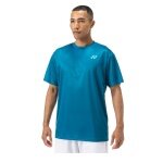 Yonex Training T-shirt Practice Small Logo YM0045 (100% Polyester) 2024 blue-green Men