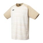 Yonex Sport T-shirt Crew Neck Club Team YM0050 (100% Polyester) 2025 beige Men's