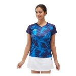 Yonex Sport T-shirt Crew Neck Club Team YW0033 (100% Polyester) 2025 navy blue Ladies