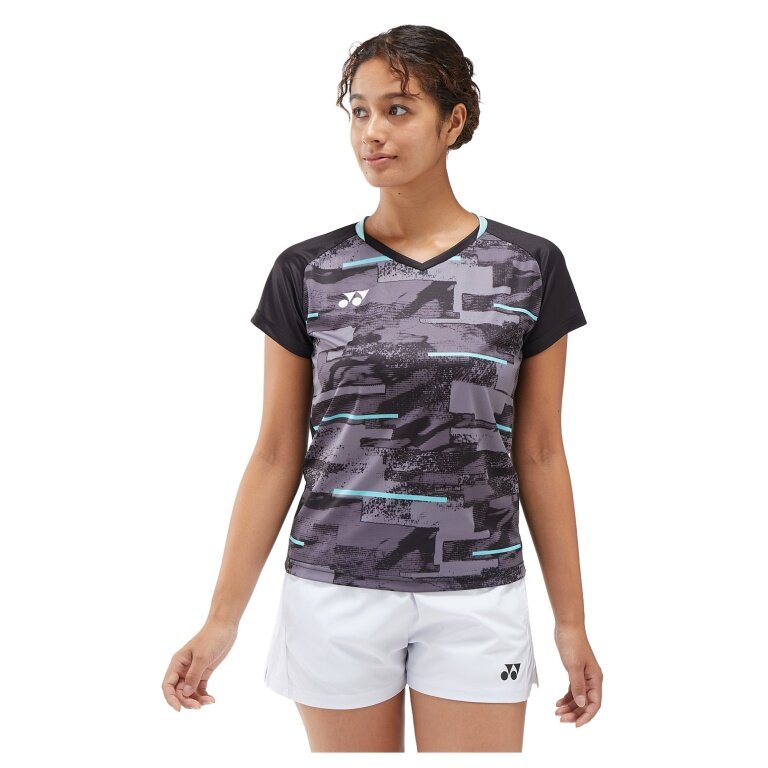 Yonex Sport Shirt Crew Neck Club Team YW0034 (100% Polyester) black ladies