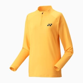 Yonex Tennis Long Sleeve Shirt 1/2 Zip Club Team Yellow Ladies