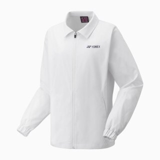 Yonex Training Jacket Warm-Up Suit Jacket with Collar Club Team 2025 White Ladies