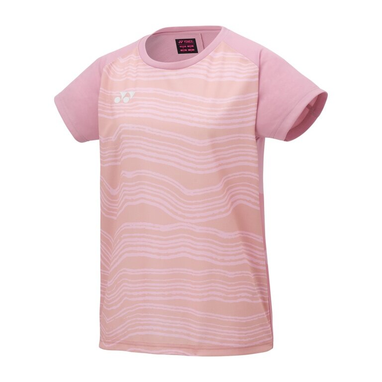 Yonex Sport T-shirt Crew Neck Club Team YM0050 (100% Polyester) 2025 smoke pink Ladies