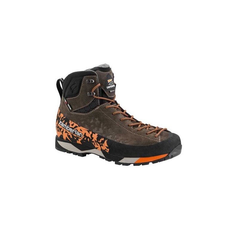 Zamberlan Trekking Walking Shoes Salathé Trek GTX RR (Suede, waterproof) brown/orange men's