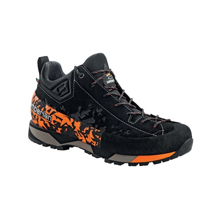 Zamberlan Hiking Shoes Salathe GTX RR (Approach, Suede, Waterproof) Black/Orange Men's