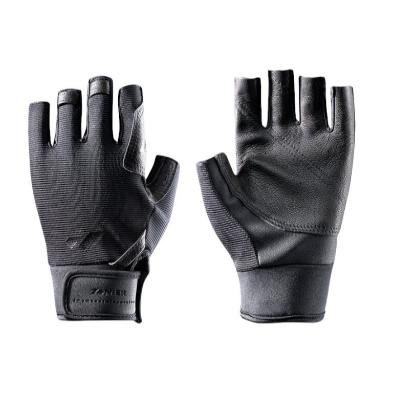 Zanier climbing gloves Roter Turm (4-way stretch, goat leather) black - 1 pair