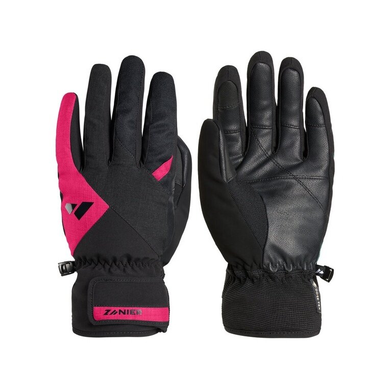 Zanier Winter Gloves Saalbach.GTX (windproof, waterproof) black/fuchsia