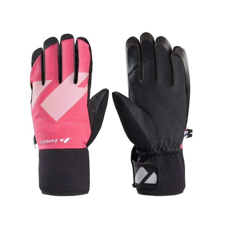 Zanier Winter Gloves Shredder.STX (optimal wearing comfort) black/fuchsia/pink Children