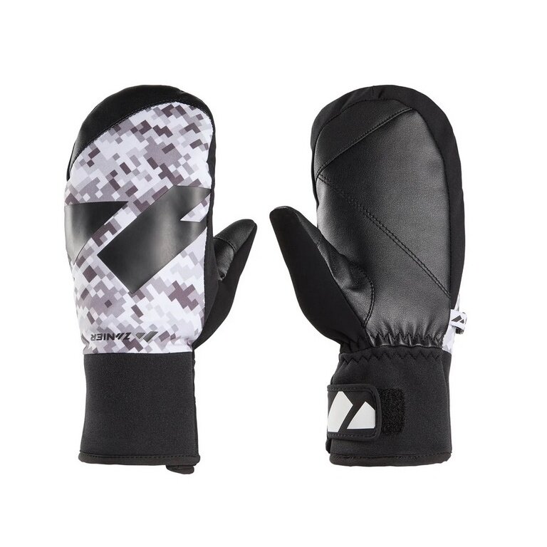 Zanier Winter Gloves Shredder.STX Mittens (optimal wearing comfort) black/white/brown Children