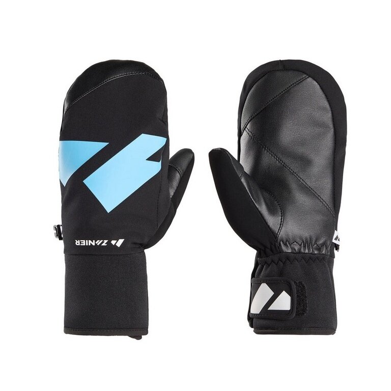 Zanier Winter Gloves Shredder.STX Mittens (optimal wearing comfort) black/royal blue Children