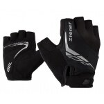 Ziener Bike Gloves Ceniz (Gel Padding, Pull-off Aid) black/black - 1 Pair