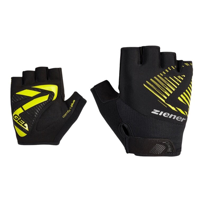 Ziener Bicycle Gloves Curdt-Z (Gel Padding) black/yellow