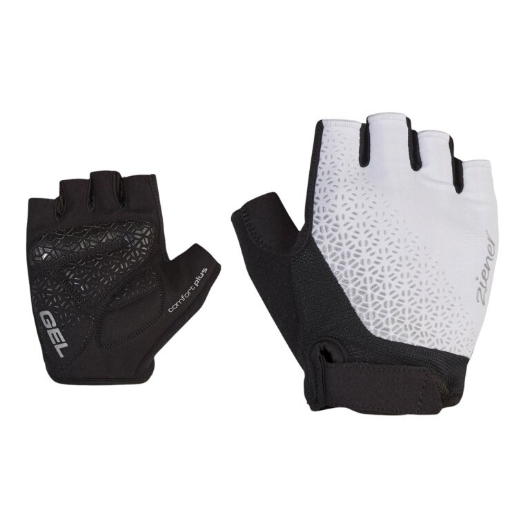 Ziener Bicycle Gloves Cadja-Z (Gel Padding, Designed for Women) White