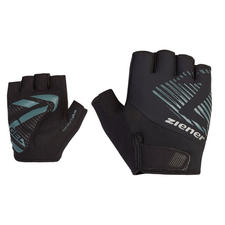 Ziener Bike Gloves Curdt (Gel Padding, Pull-off Aid) pine/black