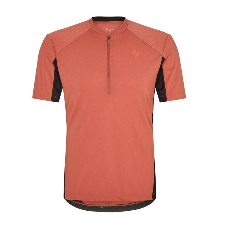 Ziener Bike Shirt Nadex (Front Zipper, Mesh Inserts, Quick-drying) orange Men