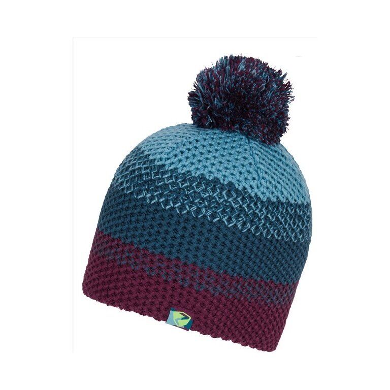 Ziener Knitted Hat Ishi (warm, fleece lining, reflective elements) blue/purple Children