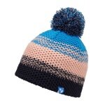 Ziener Knitted Hat Ishi (warm, fleece lining, reflective elements) pink/dark blue Children