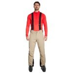 Ziener Winter Ski Trousers Tazlin-Z (waterproof, windproof, snow gaiters) long 2025 sand brown men's