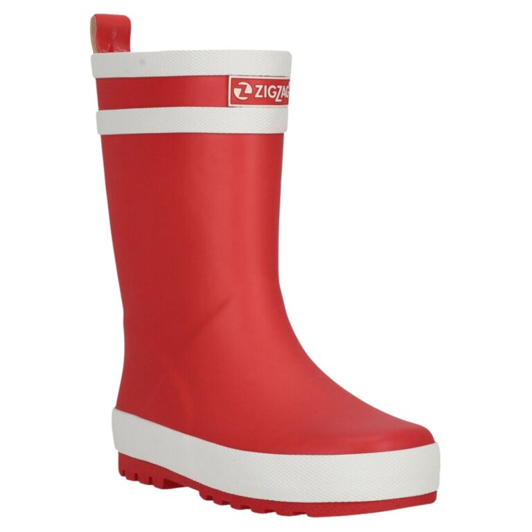 Zigzag rubber boots Hurricane Kids red children