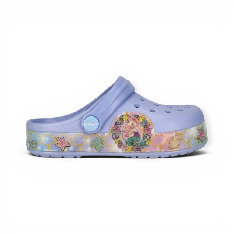 Zigzag Sandal Closed Kids Violet Toddlers Girls