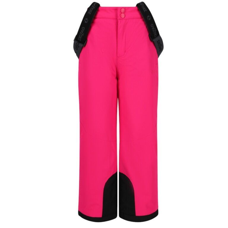 Zigzag Winter Ski Trousers ProvoW-PRO 10,000 (waterproof, breathable, snow gaiter) pink children