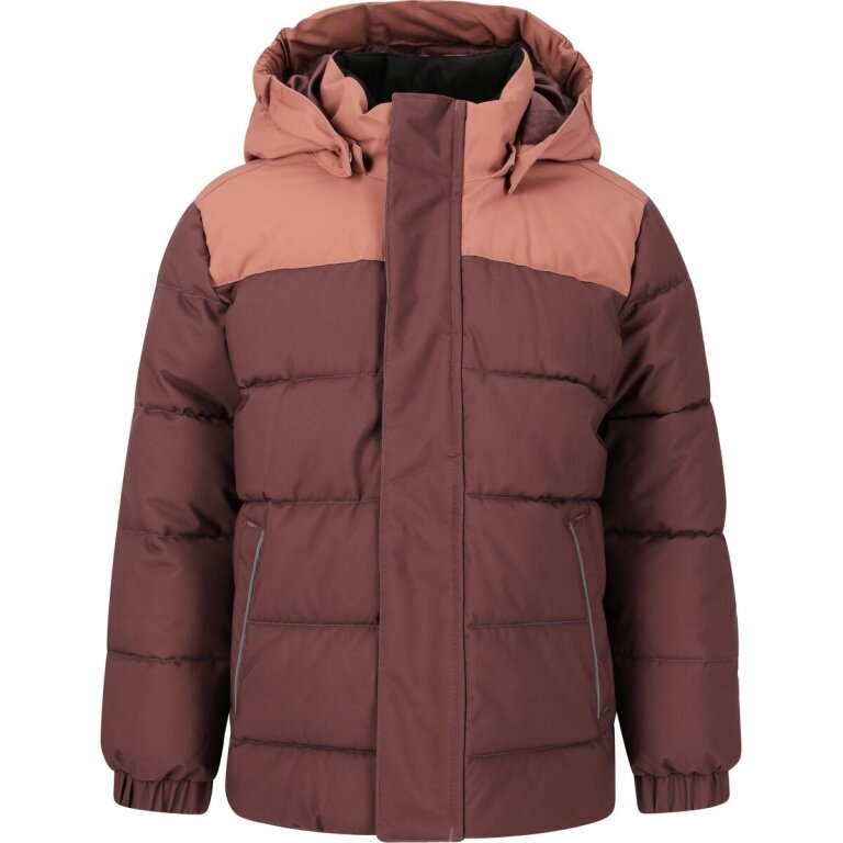 Zigzag Esra Puffer Jacket (waterproof, windproof, warmly padded) burgundy children