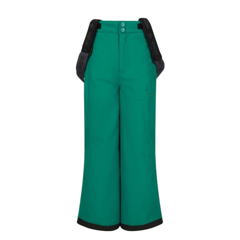 Zigzag Winter Ski Trousers Soho W-PRO 10,000 (waterproof, breathable, windproof) green children