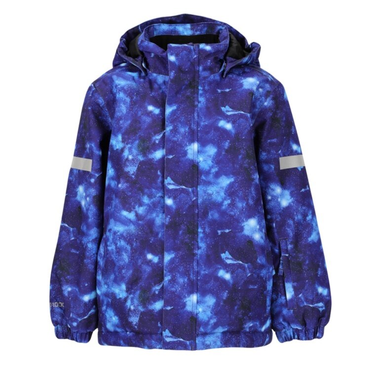 Zigzag Winter Ski Jacket Funzone Printed Ski Jacket W-PRO 10000 (waterproof, windproof) blue/multicoloured children