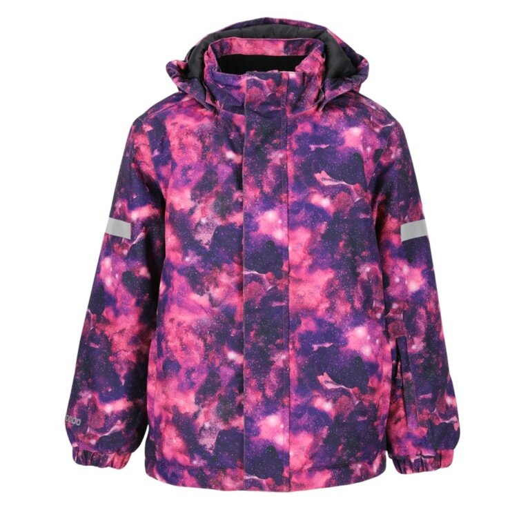 Zigzag Winter Ski Jacket Funzone Printed Ski Jacket W-PRO 10000 (waterproof, windproof) pink/multicoloured girls