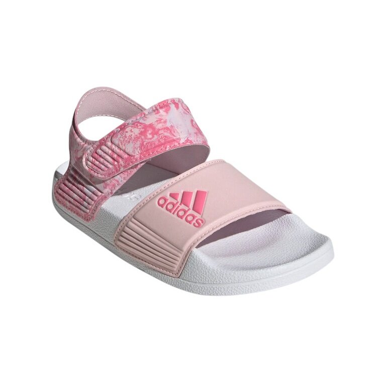 adidas Adilette Sandal (Velcro fastening) pink/white girls