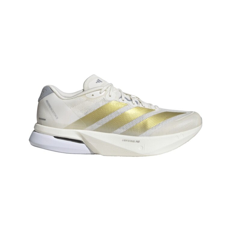 adidas running shoes Adizero Boston 13 (cushioning) white/gold men's