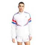adidas running training jacket Adizero Retro white men's