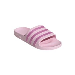 adidas swimming shoes Adilette Aqua 3-Stripes (Cloudfoam footbed, contoured EVA strap) pink/purple - 1 pair